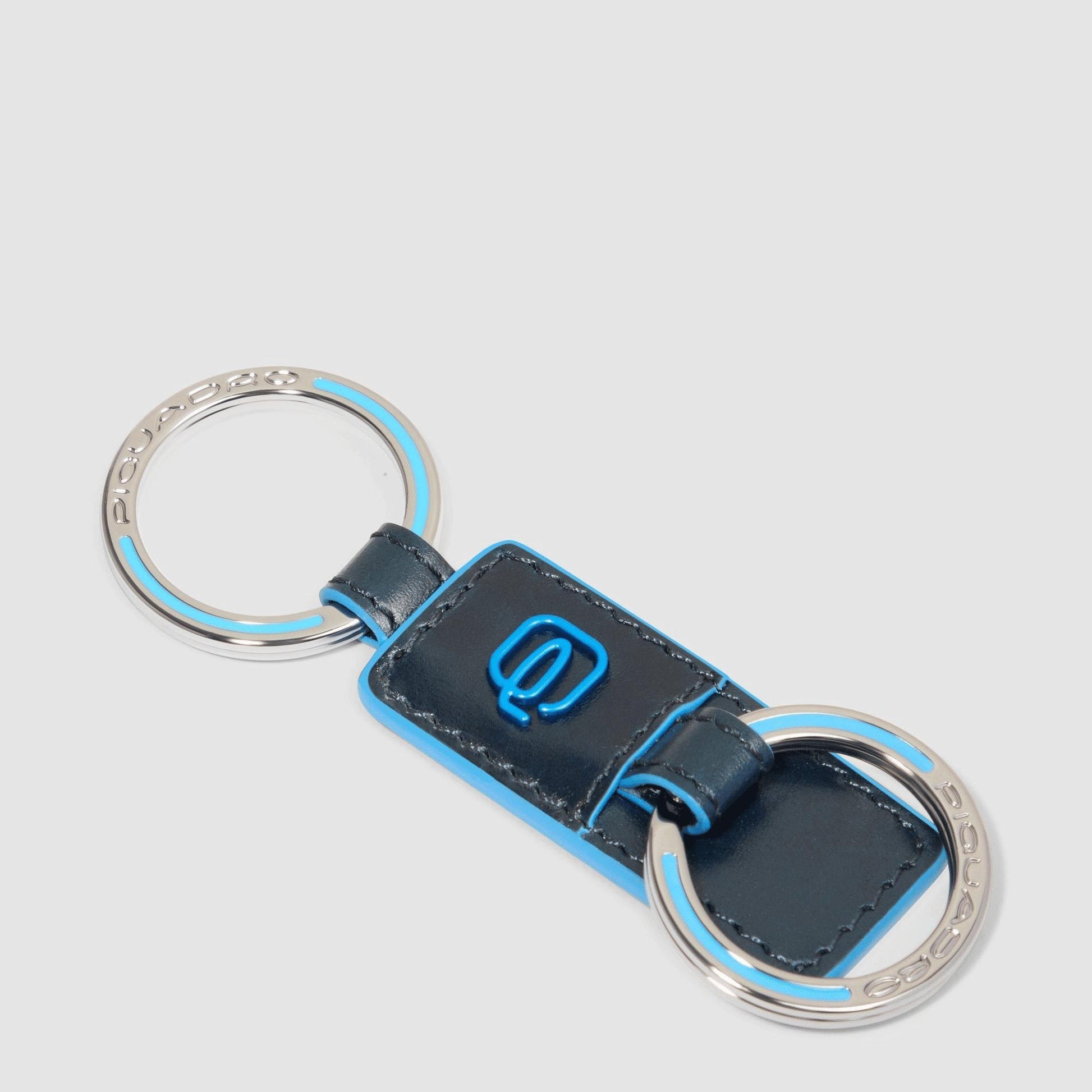 PIQUADRO Portachiavi in pelle BLU2 