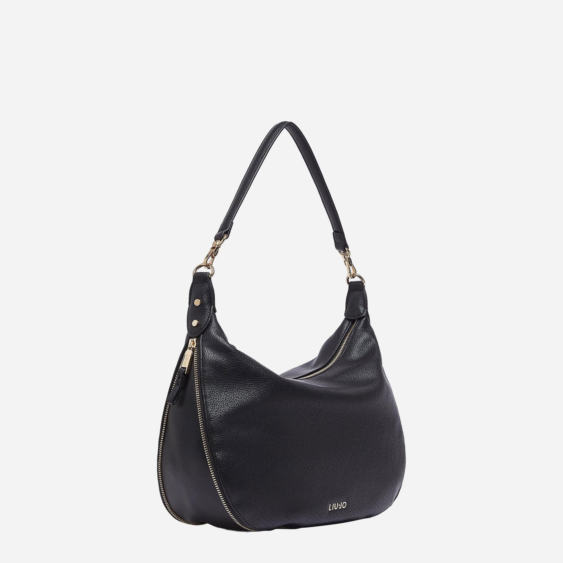 LIU JO Borsa hobo grande laserata BLACK 