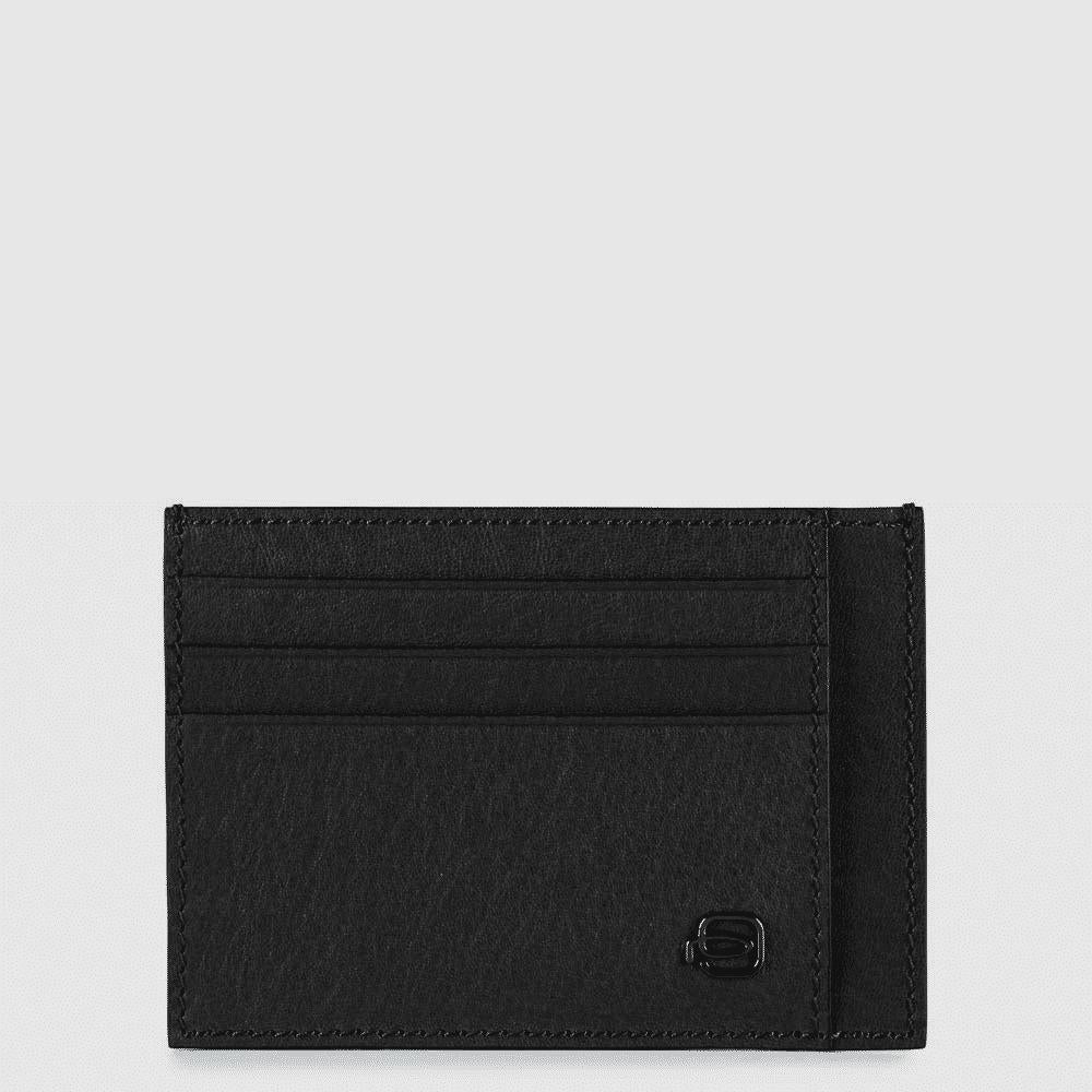PIQUADRO Porta carte di credito in pelle Nero 