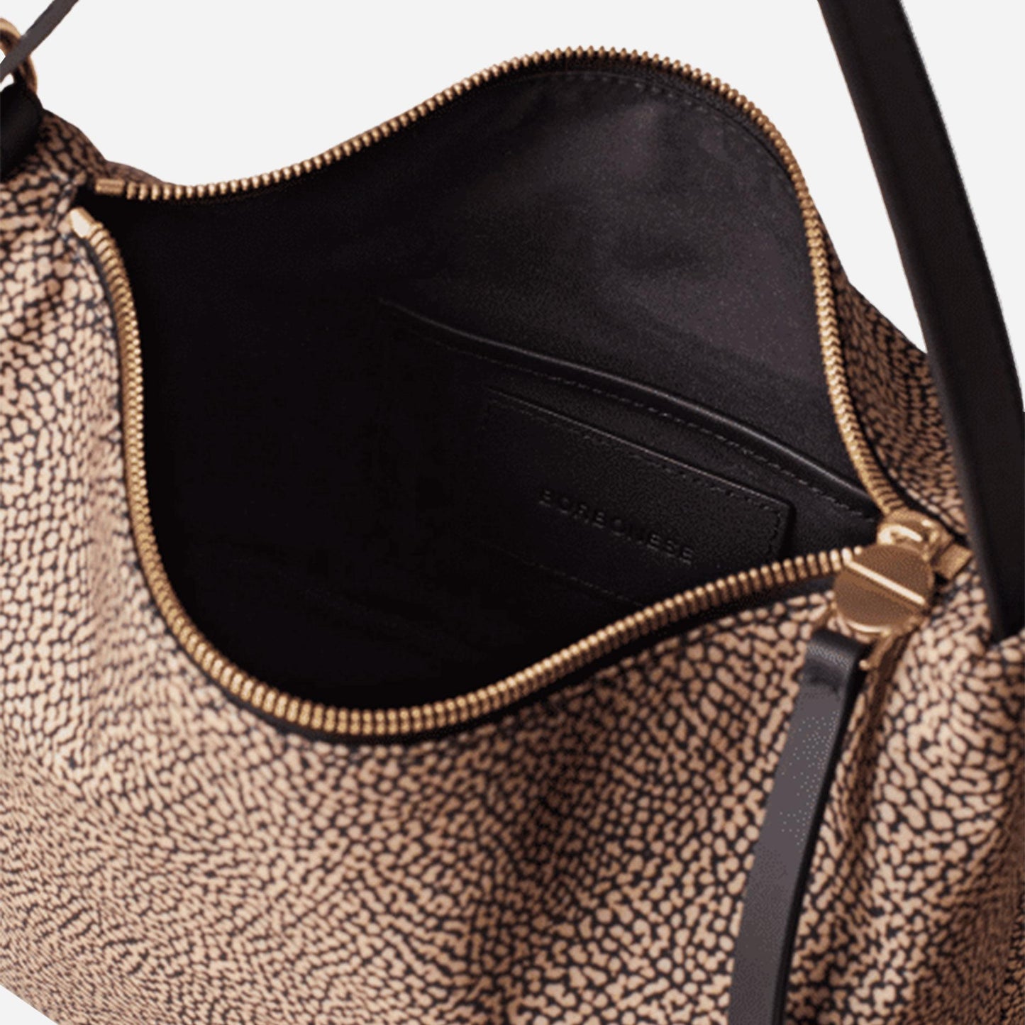 borbonese PRIVE SECCHIELLO SMALL OP NATURALE/NERO 