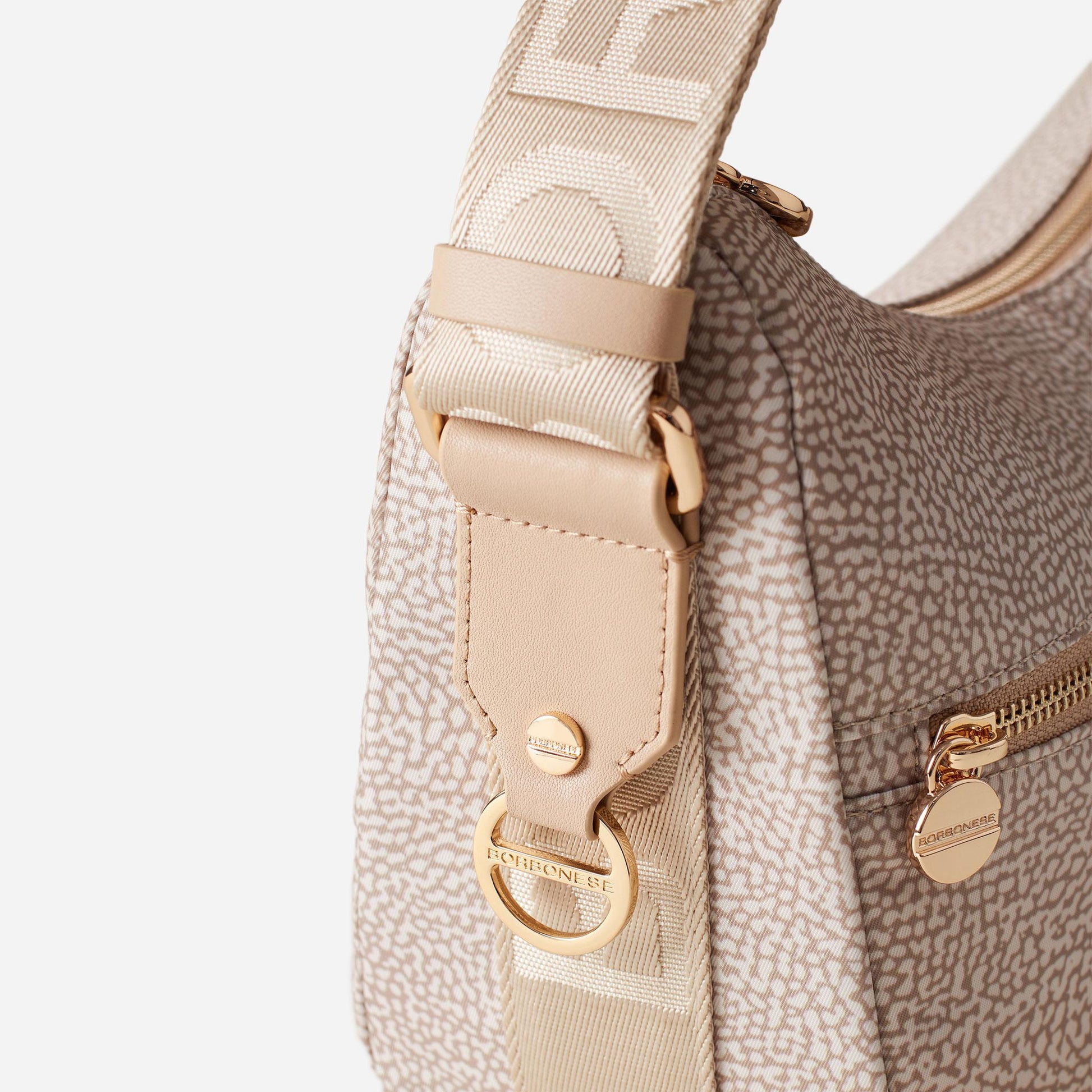 borbonese ECO LINE LUNA BAG MIDDLE Sabbia 