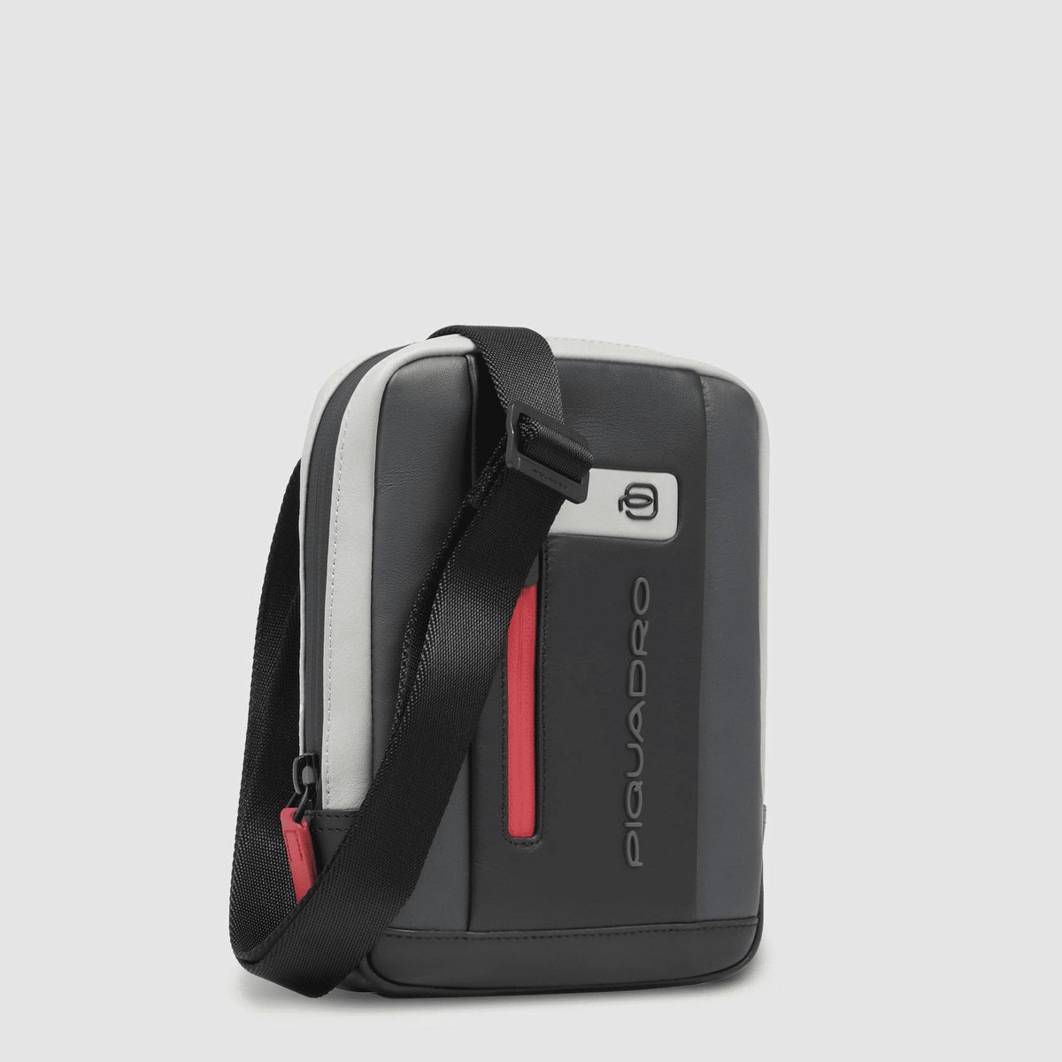 PIQUADRO Borsello uomo in pelle Nero/grigio 