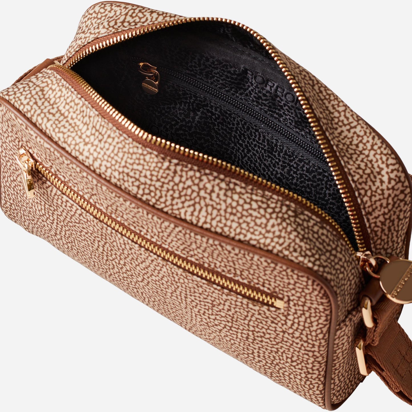 borbonese ECO LINE BORSA CAMERA CASE Beige/marrone 