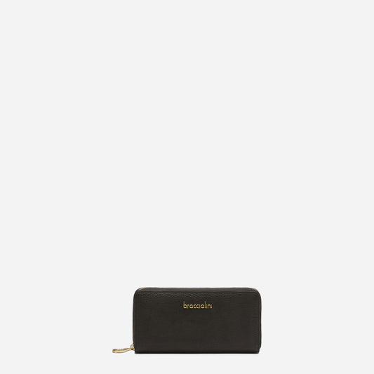 Braccialini PORTAFOGLIO BRACCIALINI BASIC PELLE Nero 