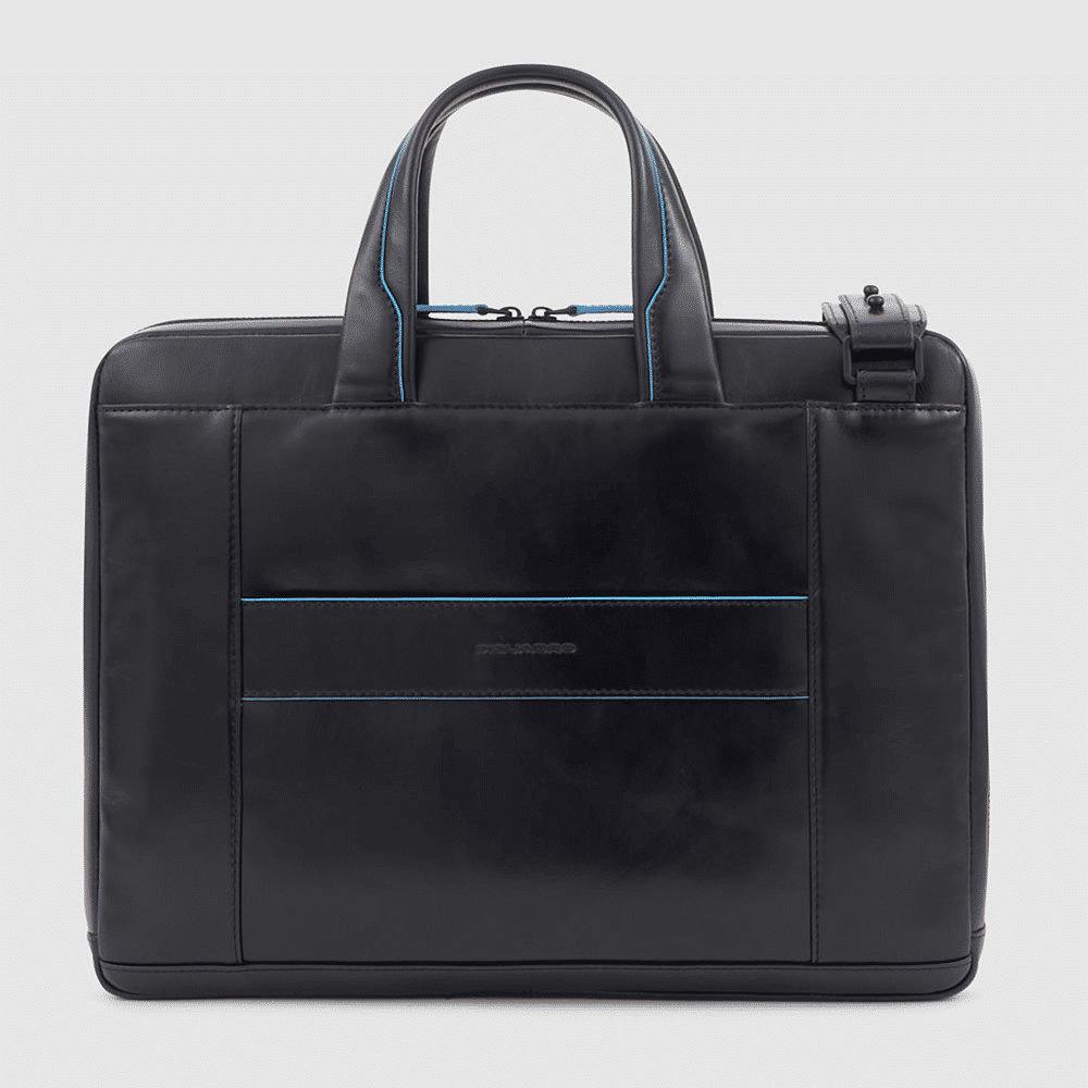 PIQUADRO Cartella sottile porta computer e porta iPad® Nero 