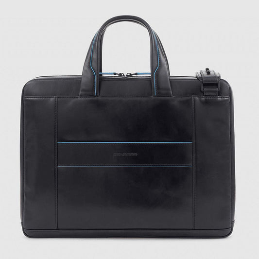 PIQUADRO Cartella sottile porta computer e porta iPad® Nero 