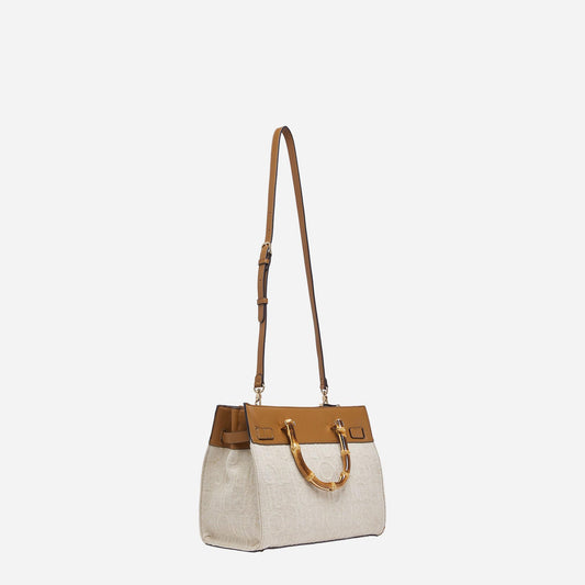 LIU JO Borsa media con charms Naturale 