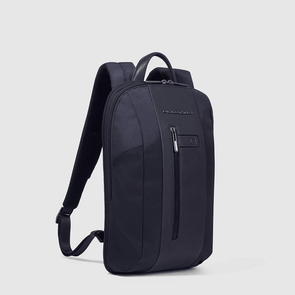 PIQUADRO Zaino sottile porta pc e porta iPad Blu 