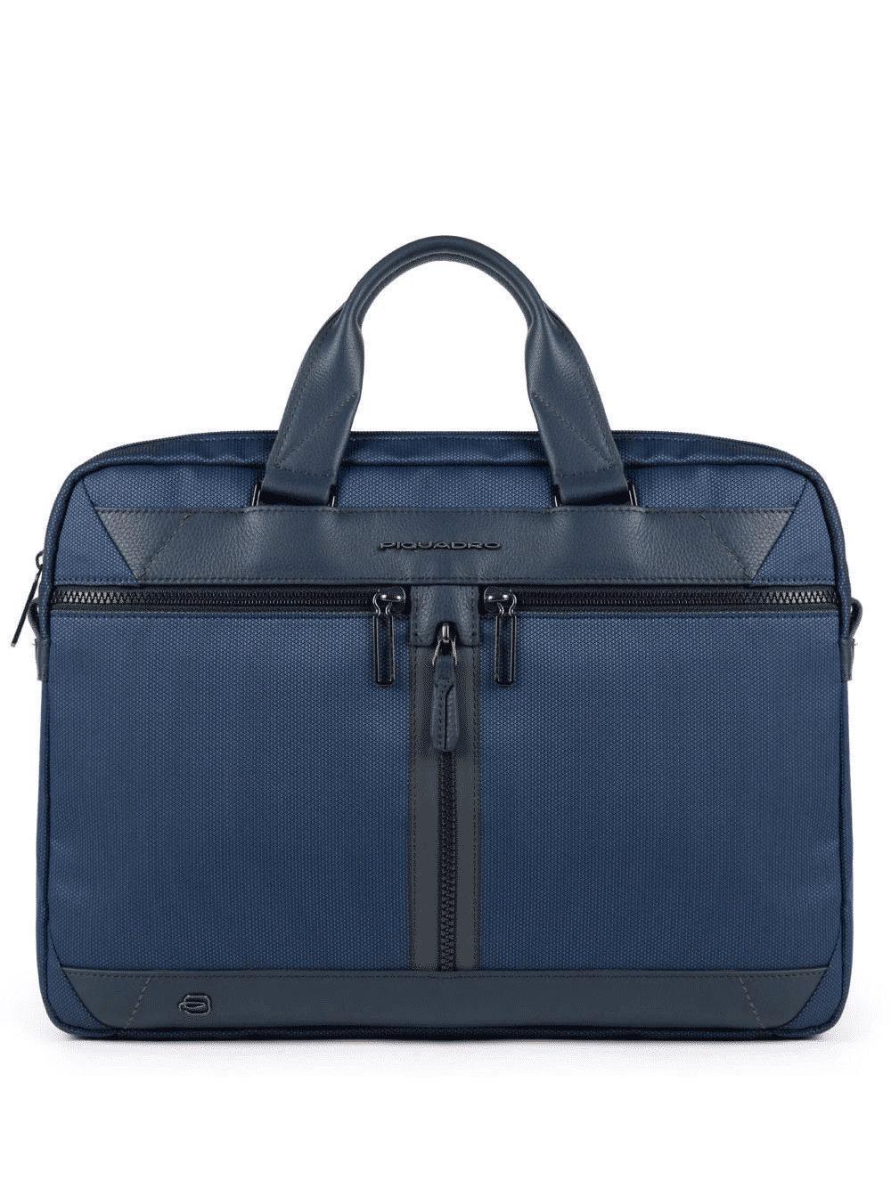 PIQUADRO Cartella fast-check a due manici porta PC Blu 