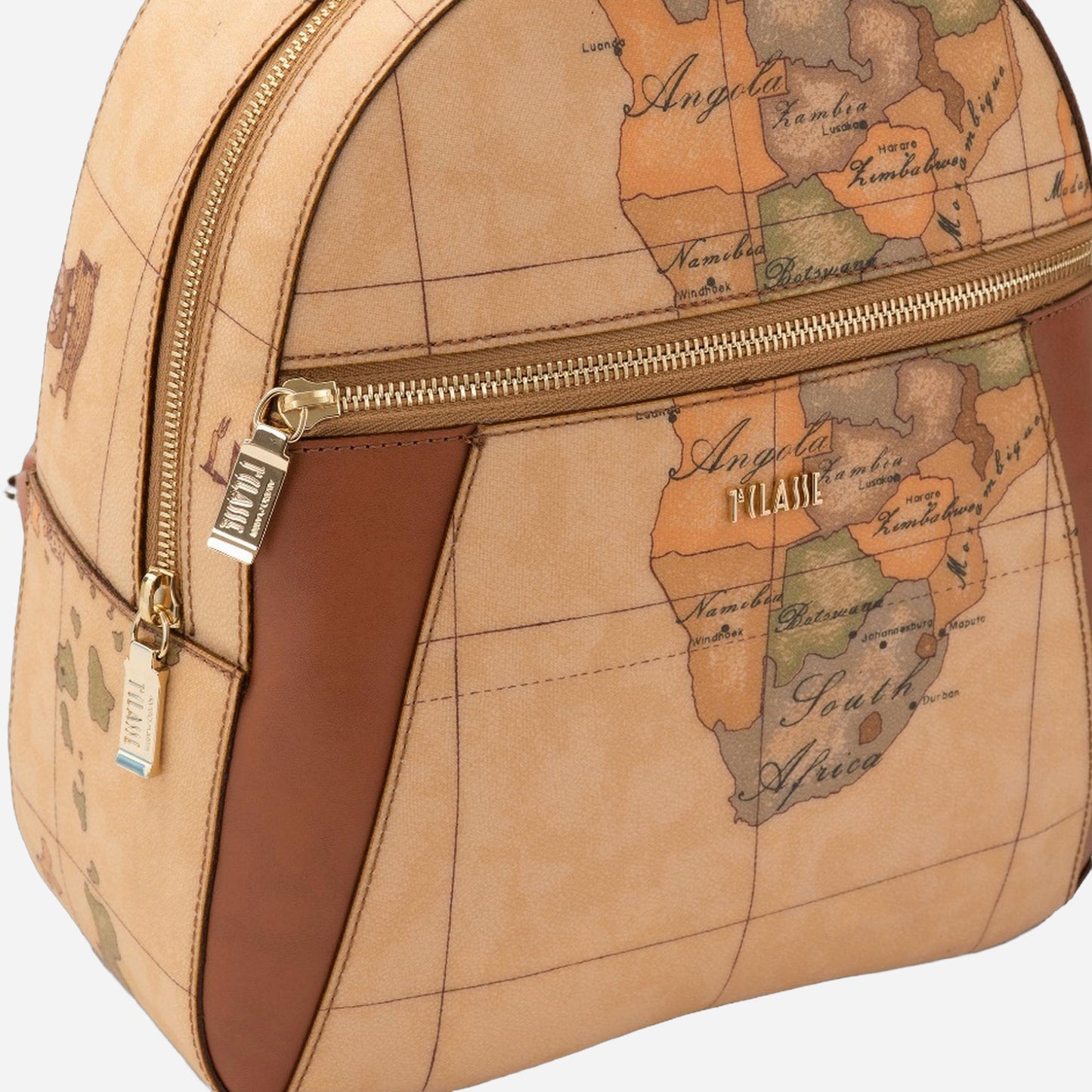 ALVIERO MARTINI Geo Classic zaino con inserti frontali in pelle Geo Classic 
