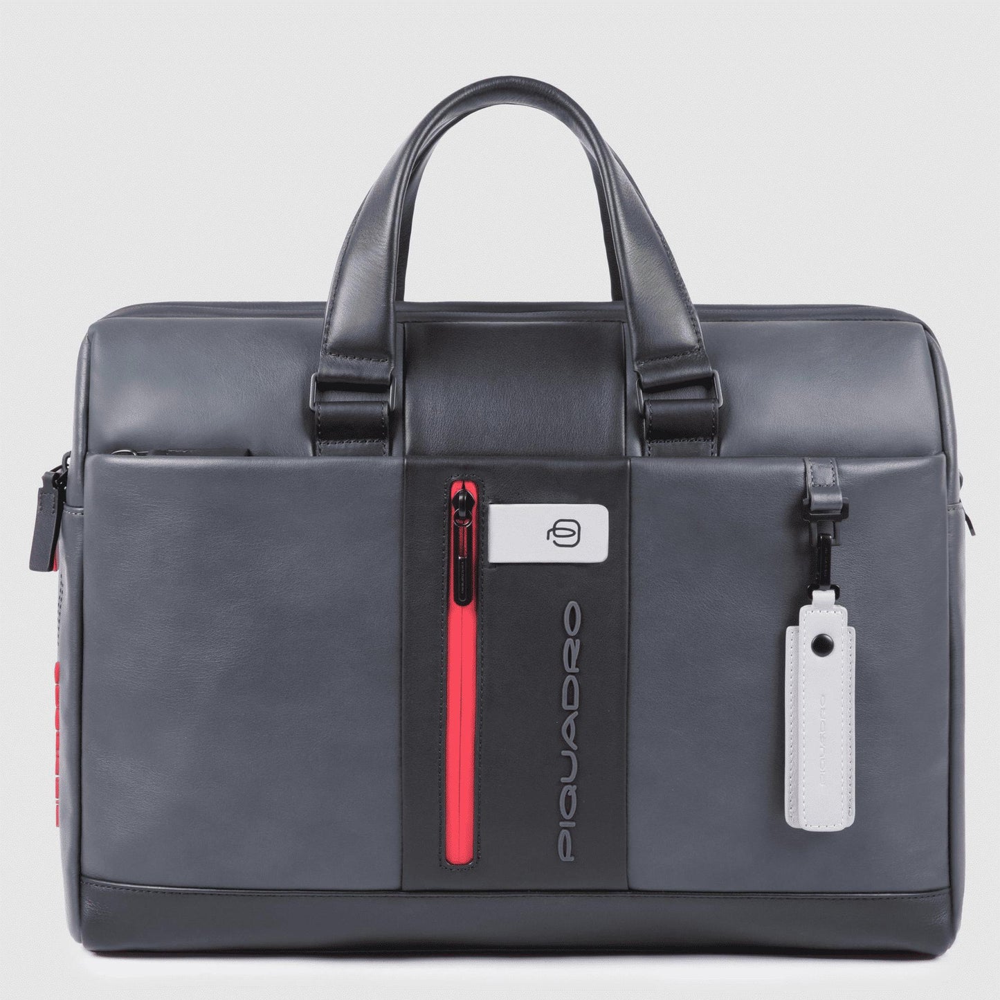 PIQUADRO Cartella a due manici porta PC e porta iPad®10,5" Grigio/nero 