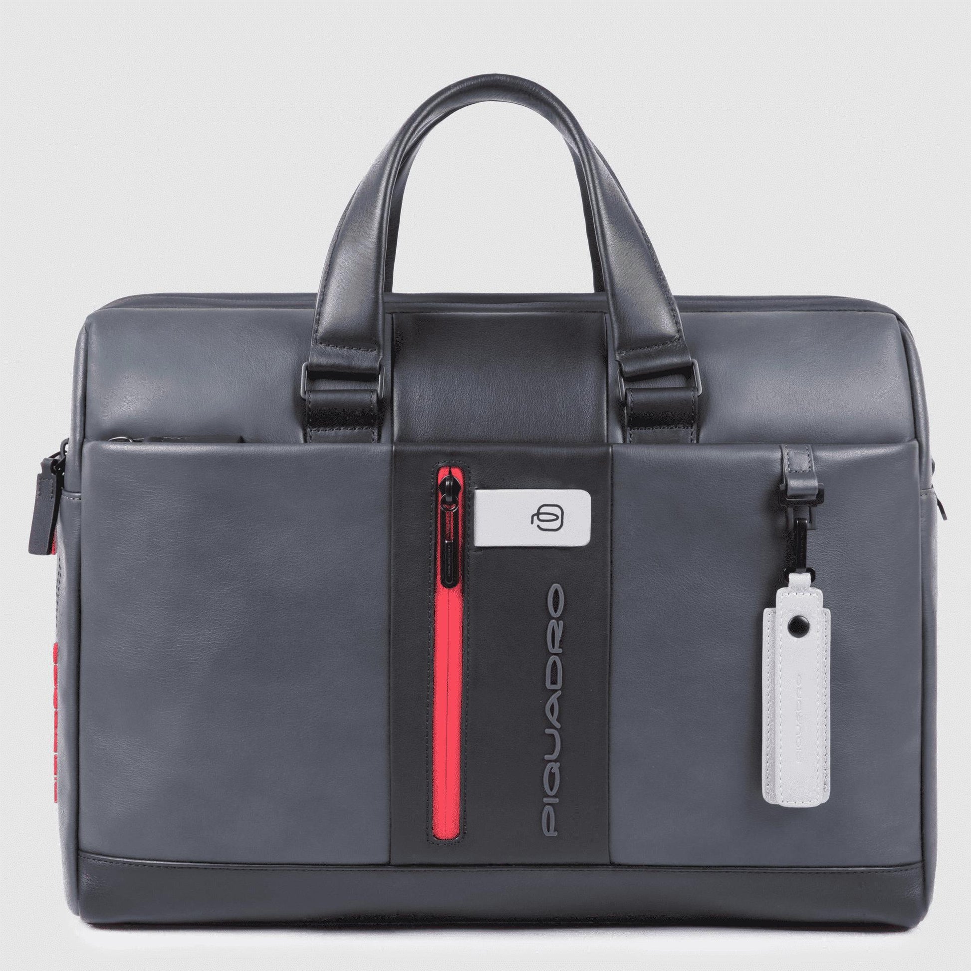 PIQUADRO Cartella a due manici porta PC e porta iPad®10,5" Grigio/nero 