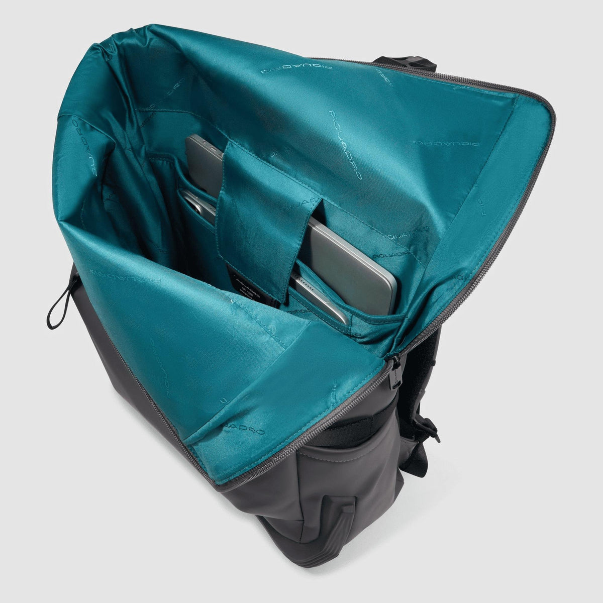 PIQUADRO Zaino roll-top per PC e iPad® Grigio 