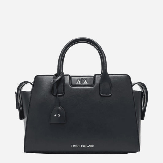 ARMANI EXCHANGE borsa Top Handles a mano BLACK 