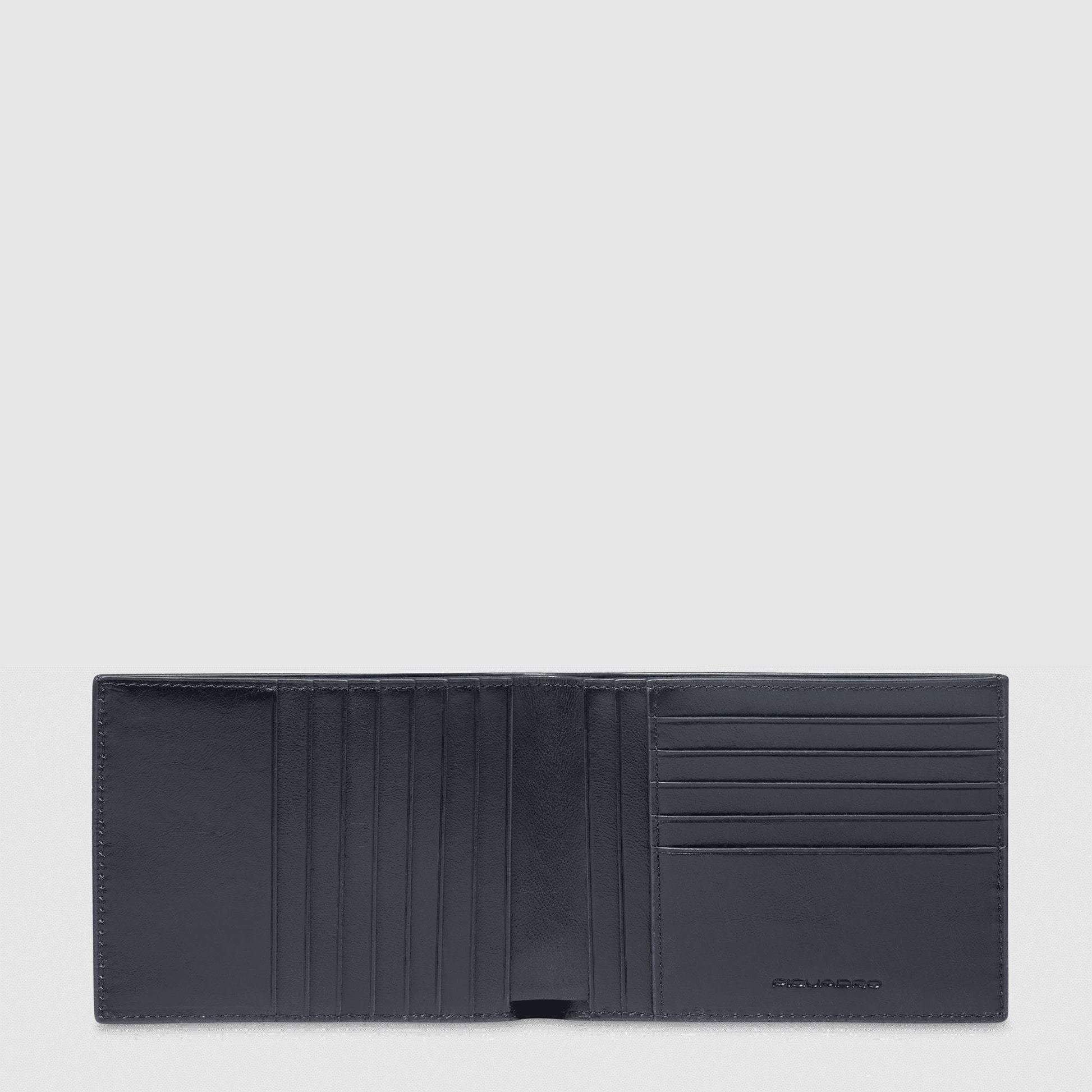 PIQUADRO Portafoglio uomo pelle,12 porta carte di credito Blu 