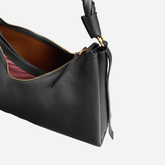 coccinelle Boheme Medium NOIR/COGNAC 