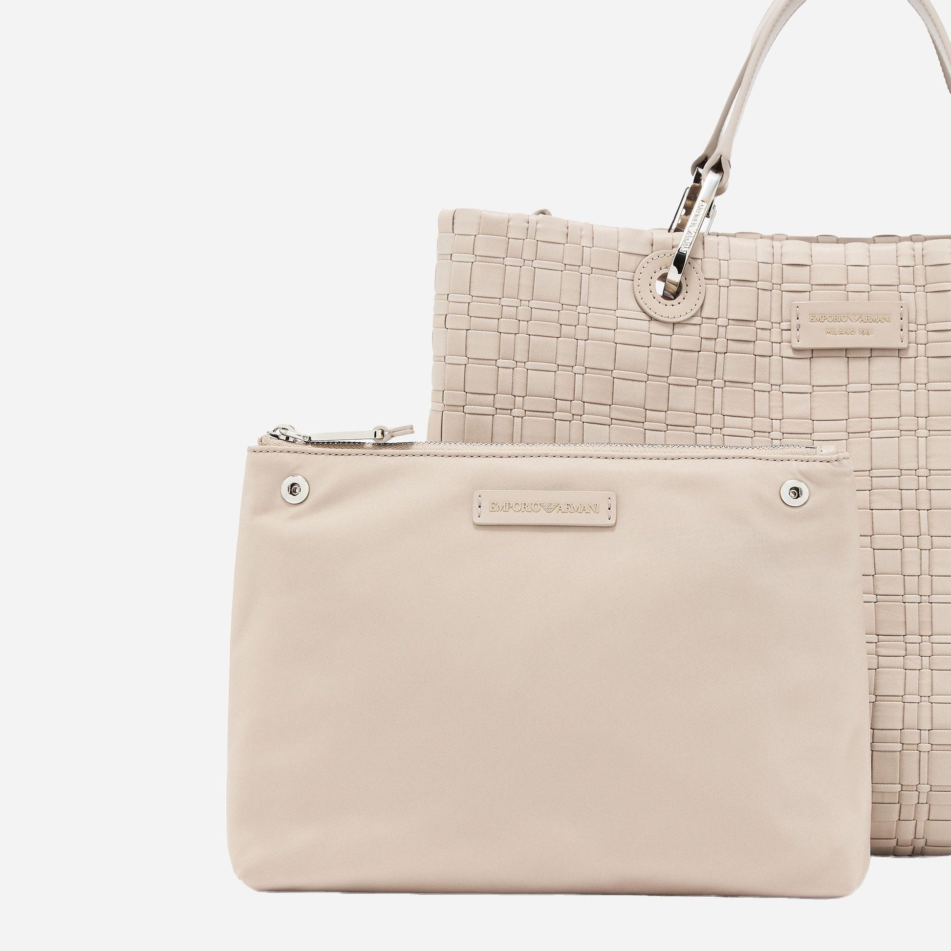 Emporio Armani SHOPPING BAG VISONE 