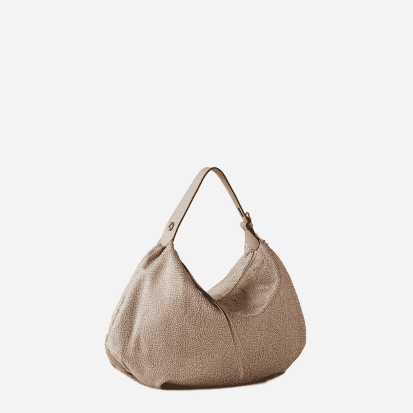 borbonese PRIVE BORSA HOBO MEDIUM Sabbia 