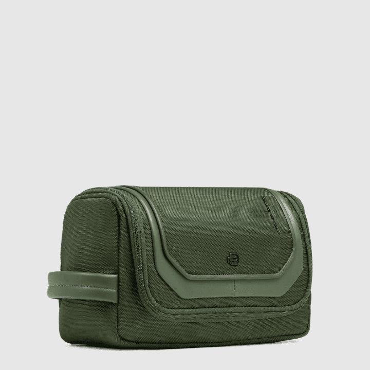 PIQUADRO Beauty in pelle e tessuto Verde 