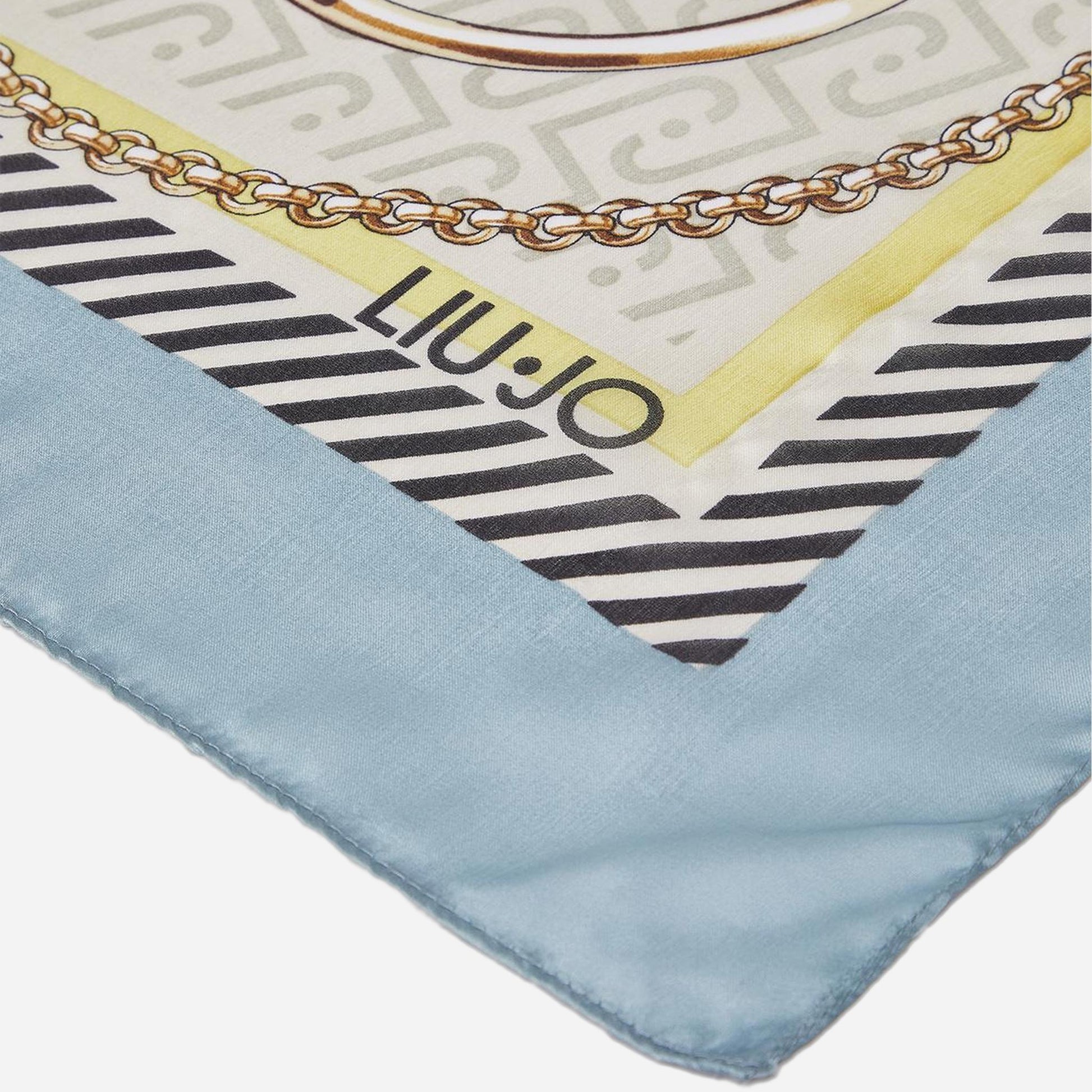 LIU JO Foulard con nastri Dusty blue 