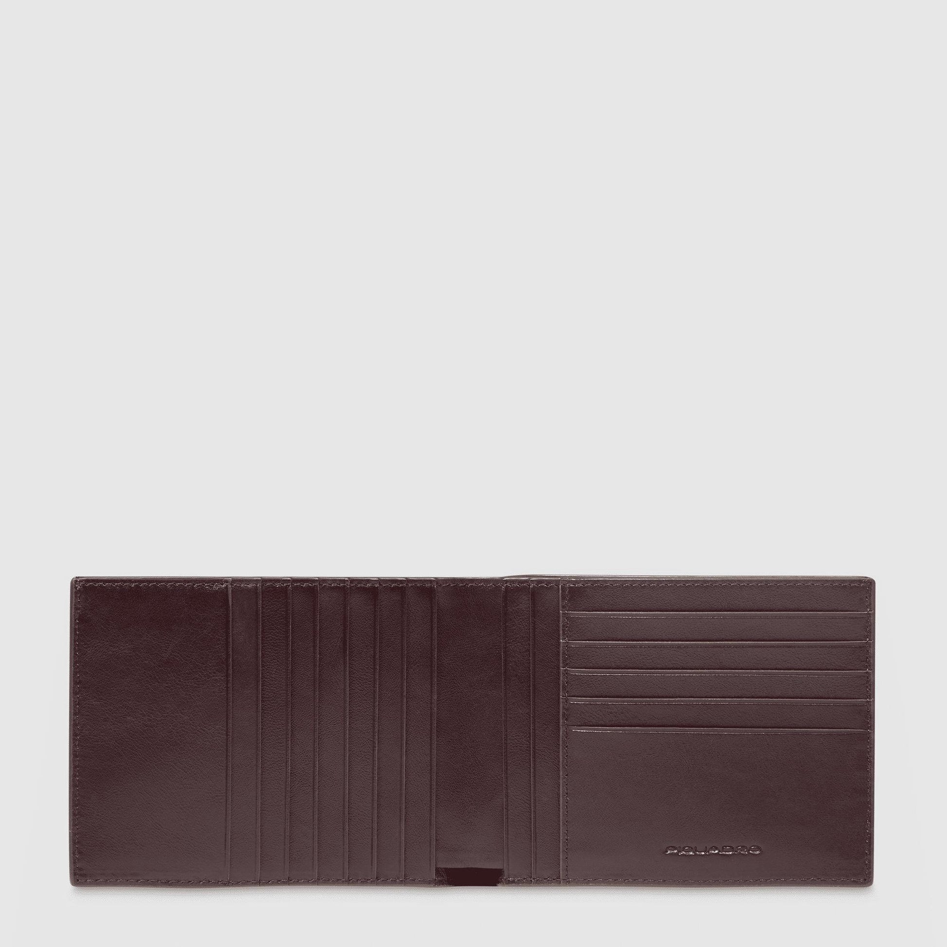 PIQUADRO Portafoglio uomo pelle,12 porta carte di credito Marrone 