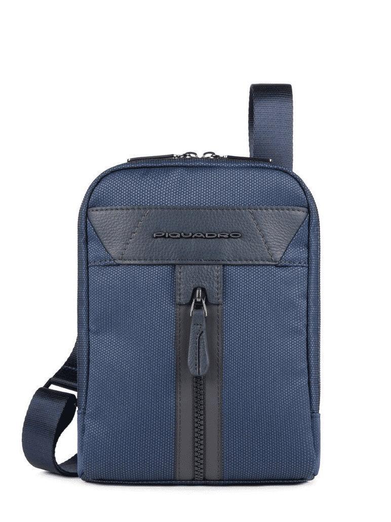 PIQUADRO Borsello organizzato con scomparto porta iPad®mini Blu 