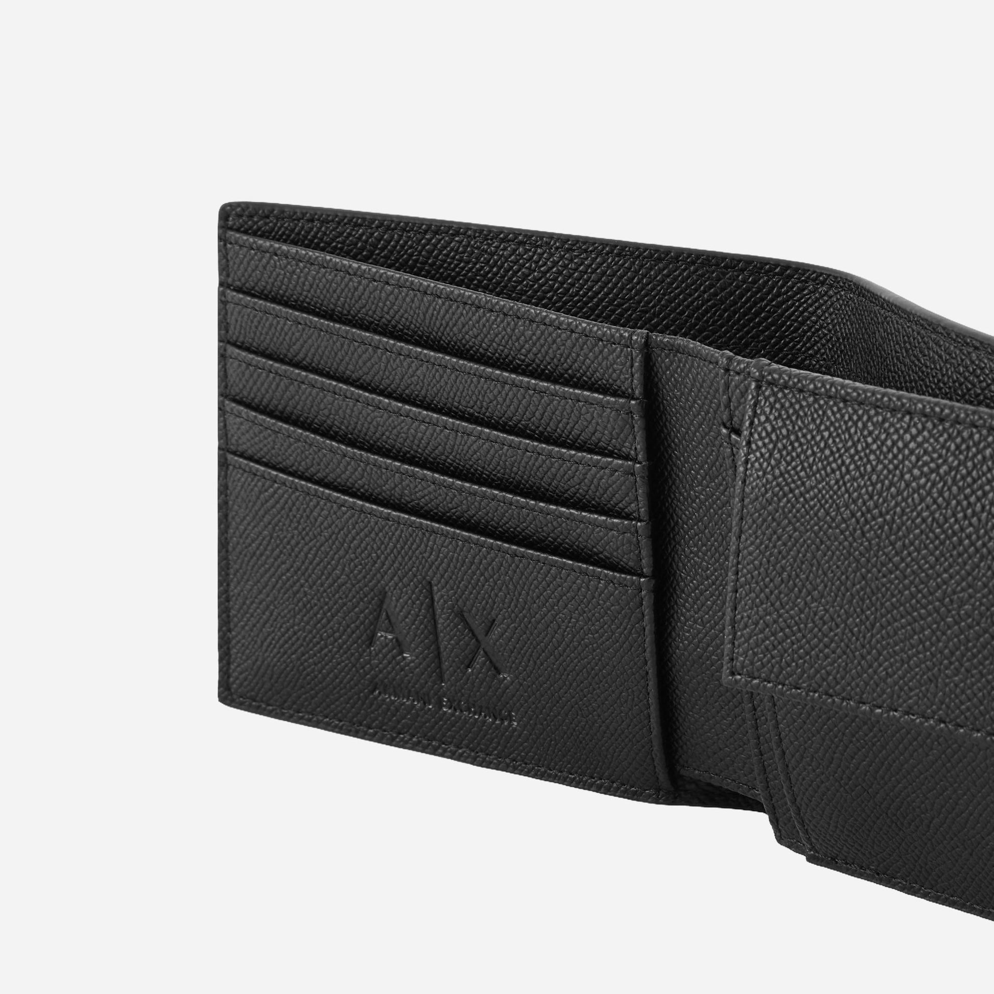 ARMANI EXCHANGE Portafoglio design contemporaneo BLACK 