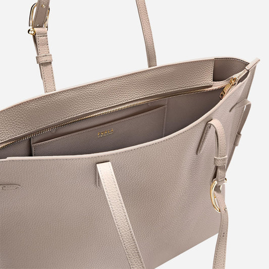 FURLA Furla Ava Borsa Shopping Large LINEN+URBAN GRAY int. 