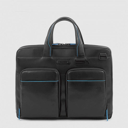 PIQUADRO Cartella sottile porta computer e porta iPad® Nero 