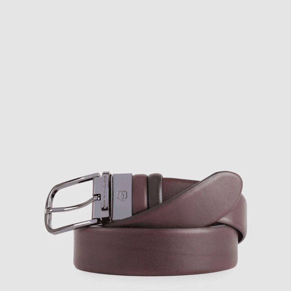 PIQUADRO Cintura uomo reversibile T.di Moro/Nero 