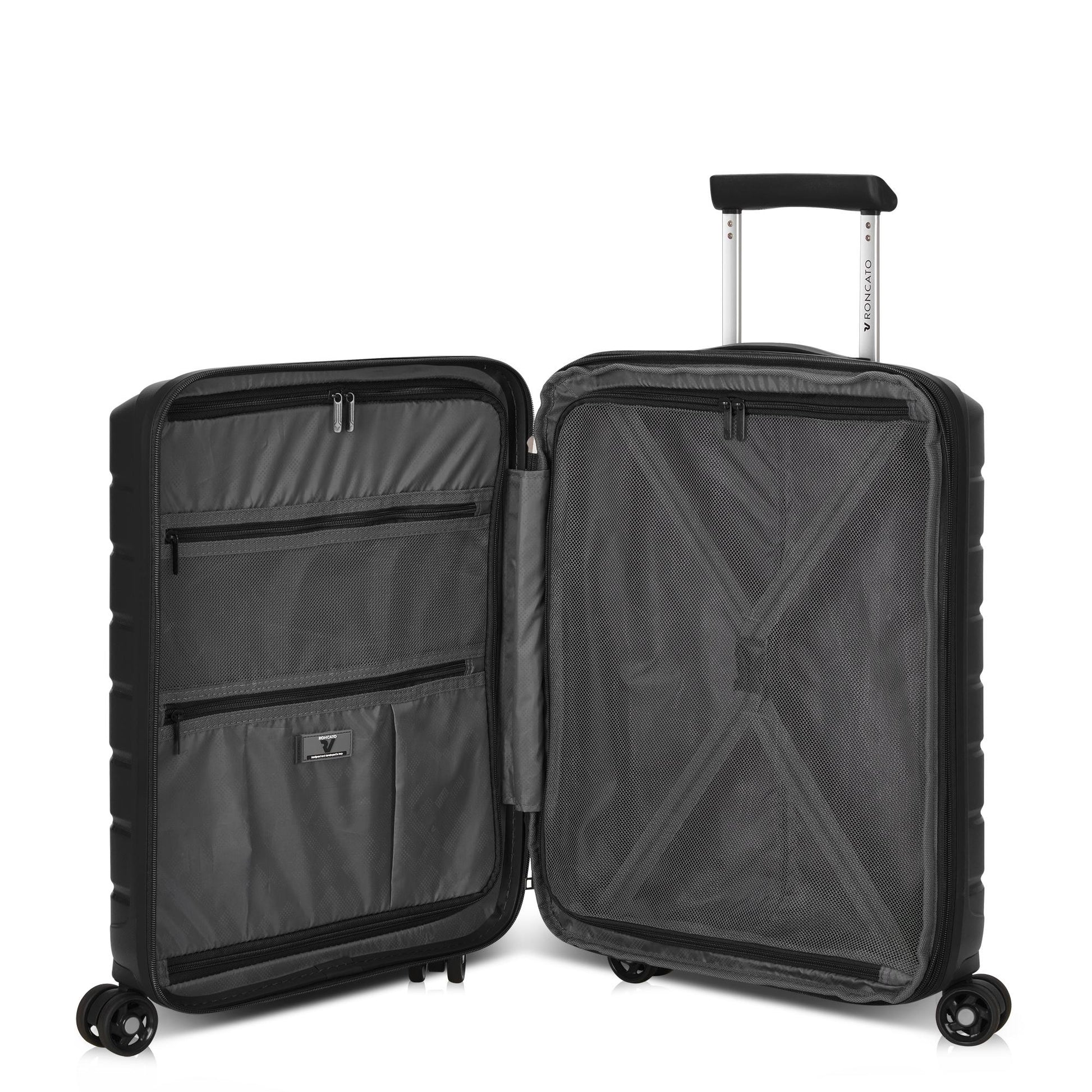 RONCATO Trolley Bagaglio a mano B-FLYING Nero 