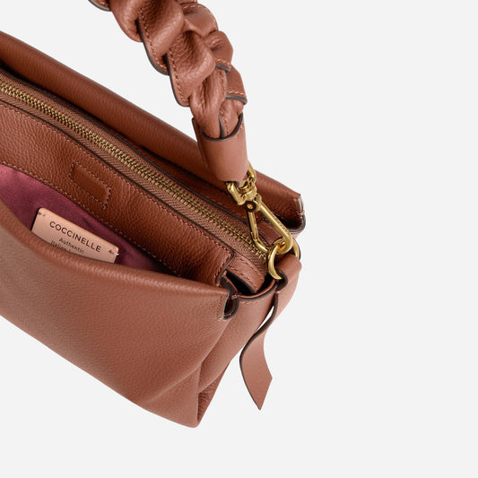 coccinelle Boheme Small COGNAC/NOIR 