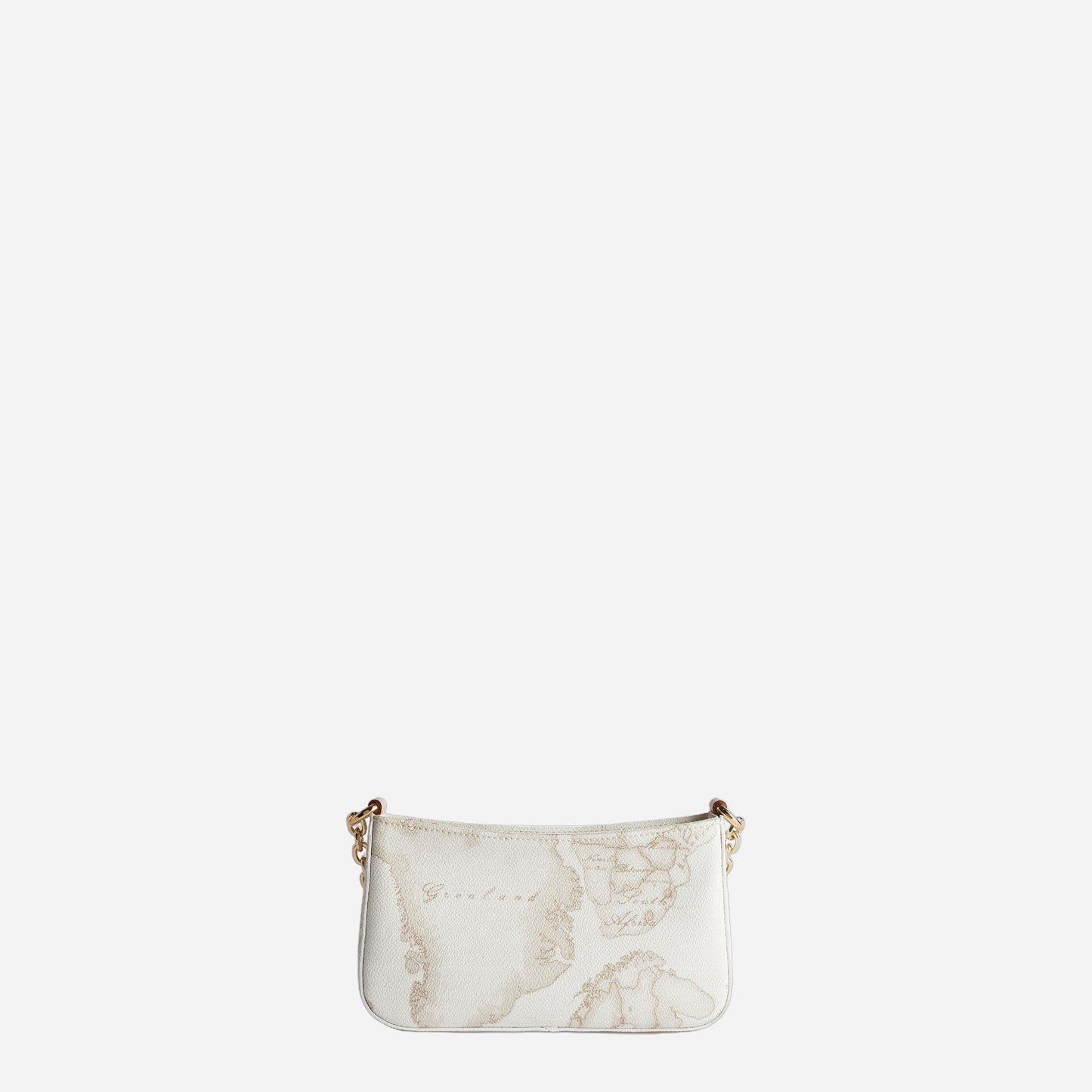 ALVIERO MARTINI Pochette con tracolla in tessuto Geo White Naturale Geo White 