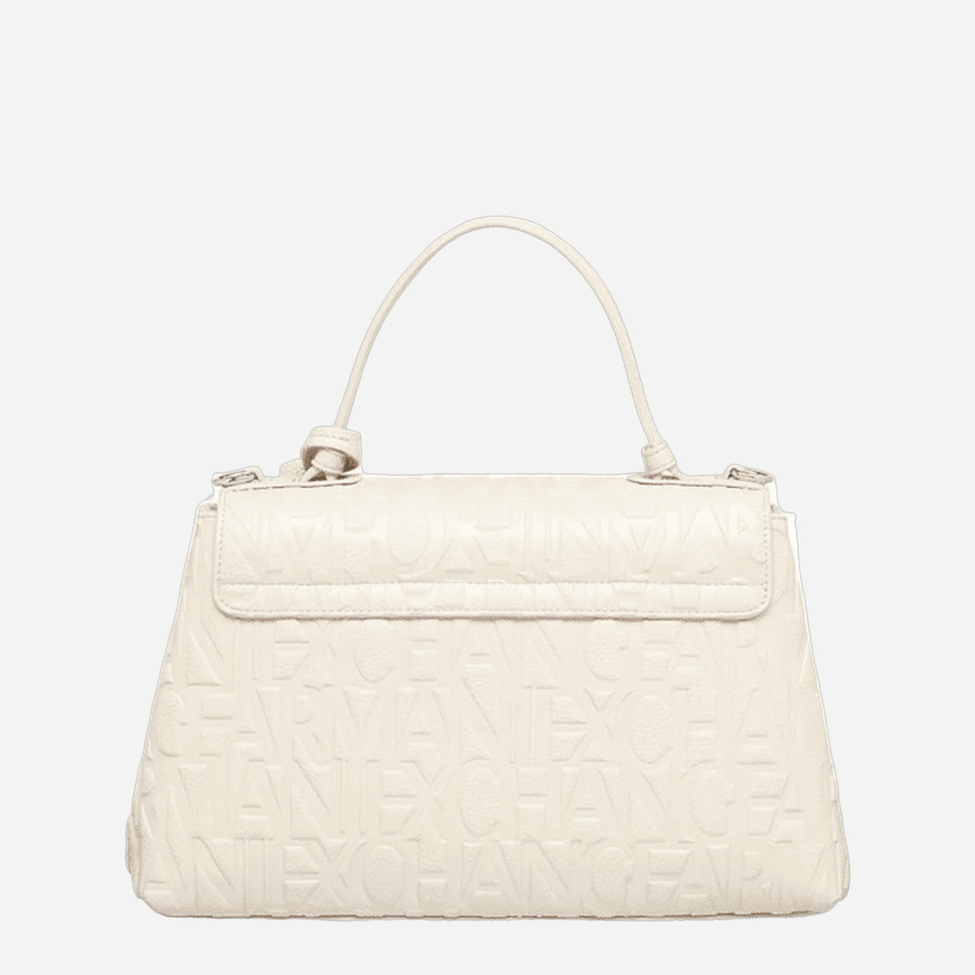 ARMANI EXCHANGE Borsa a mano con tracolla Off White 
