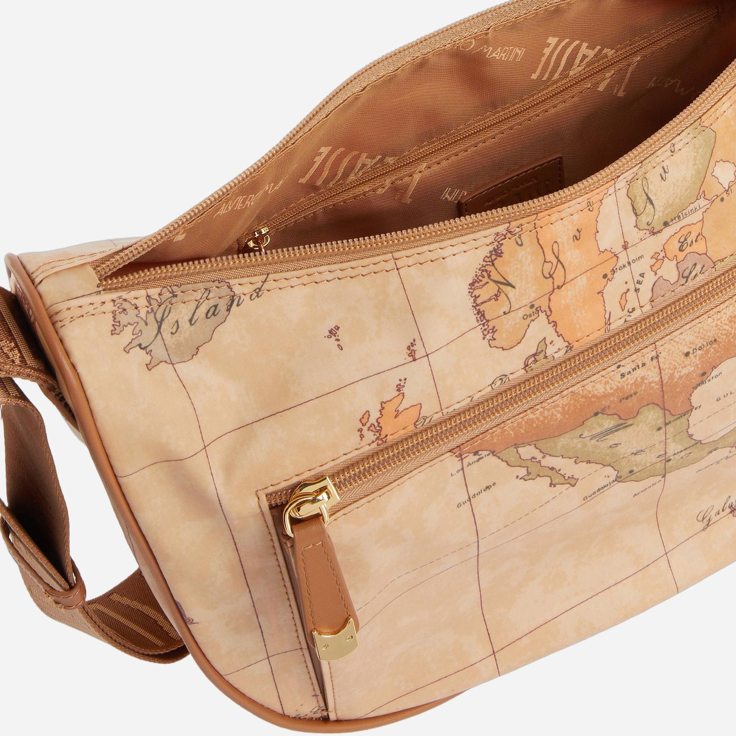 ALVIERO MARTINI Geo Soft tracolla a mezzaluna media con tasca Geo Classic 