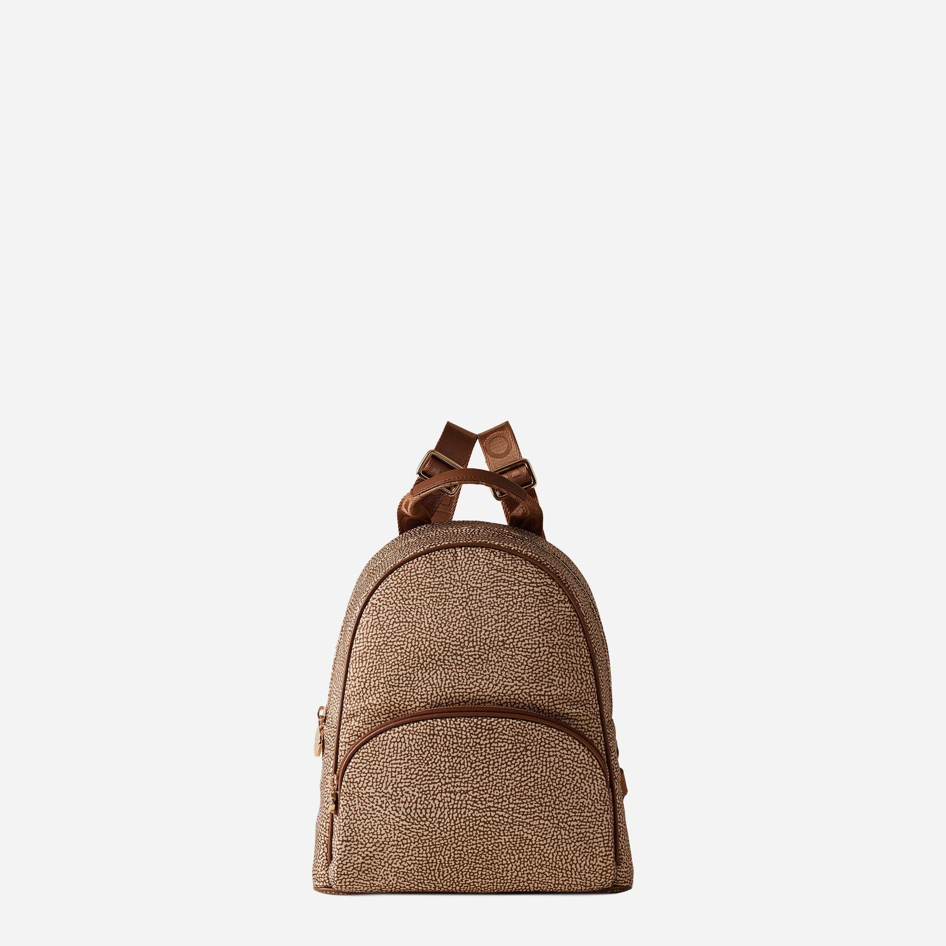 borbonese ZAINO MEDIUM Beige/marrone 