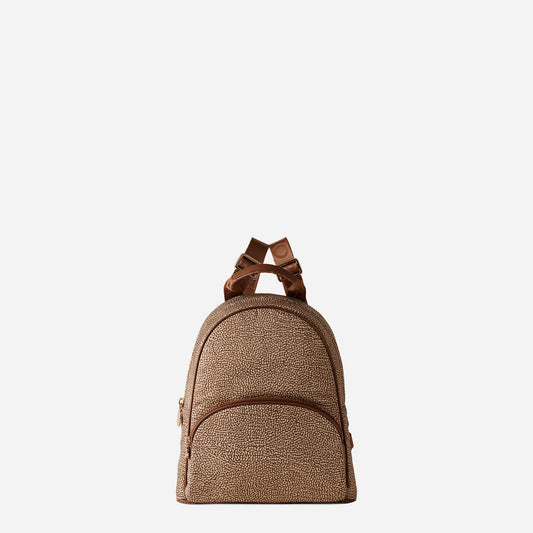 borbonese ZAINO MEDIUM Beige/marrone 