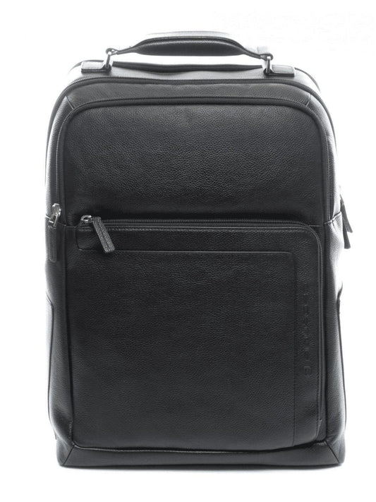PIQUADRO Zaino grande in Pelle Nero 