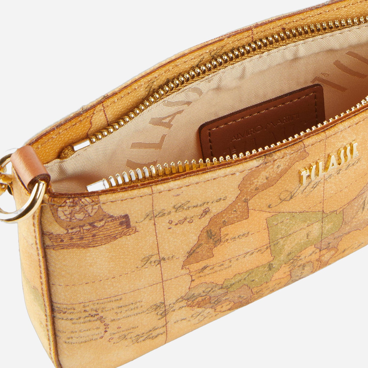 ALVIERO MARTINI Pochette con tracolla in tessuto Geo Classic Naturale Geo Classic 