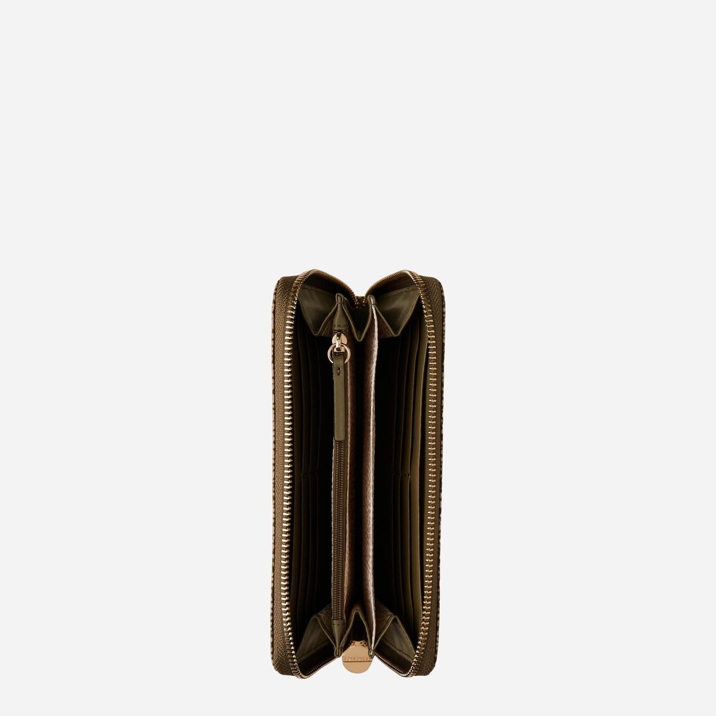borbonese PORTAFOGLIO LARGE ZIP AROUND Olive 