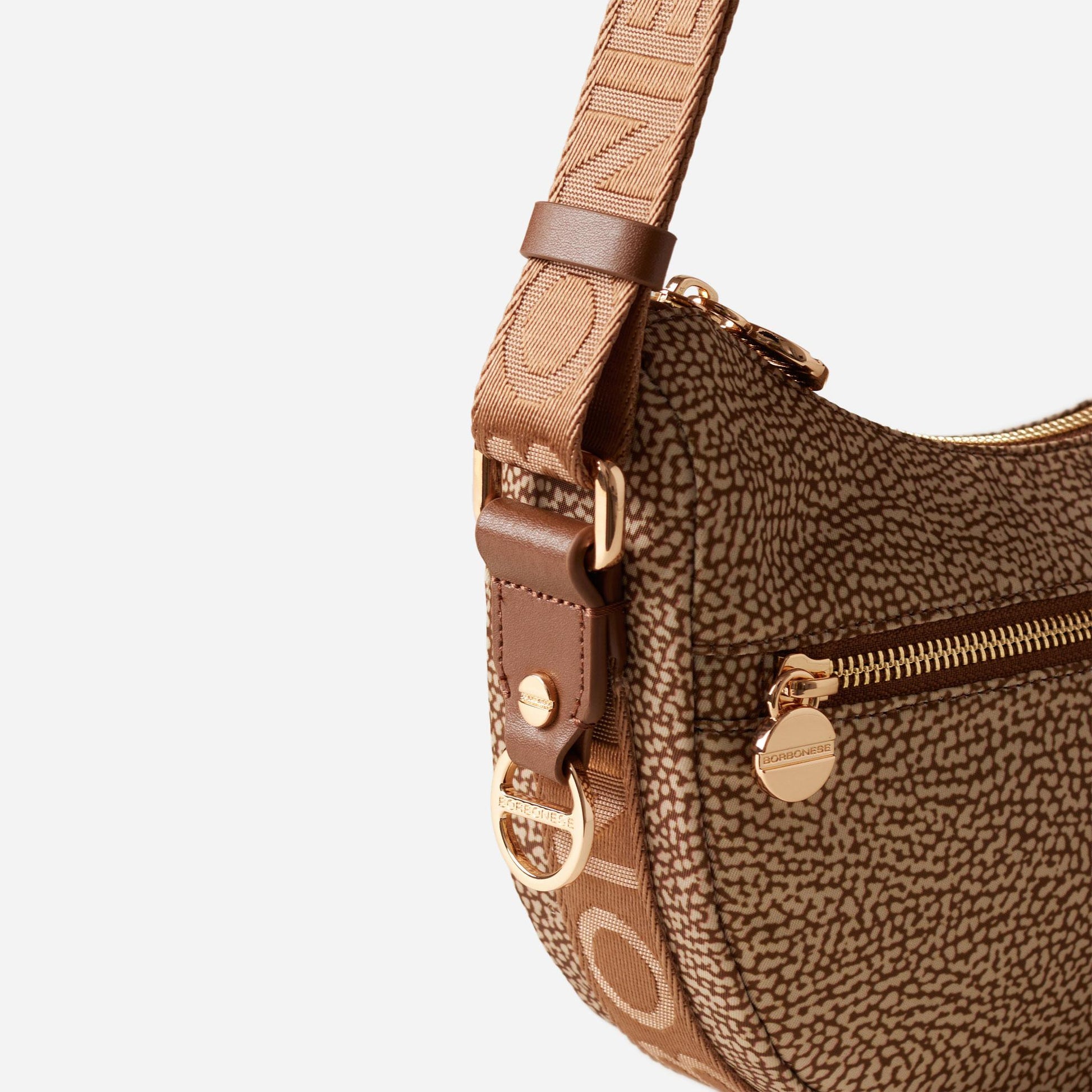 borbonese ECO LINE LUNA BAG MINI Beige/marrone 