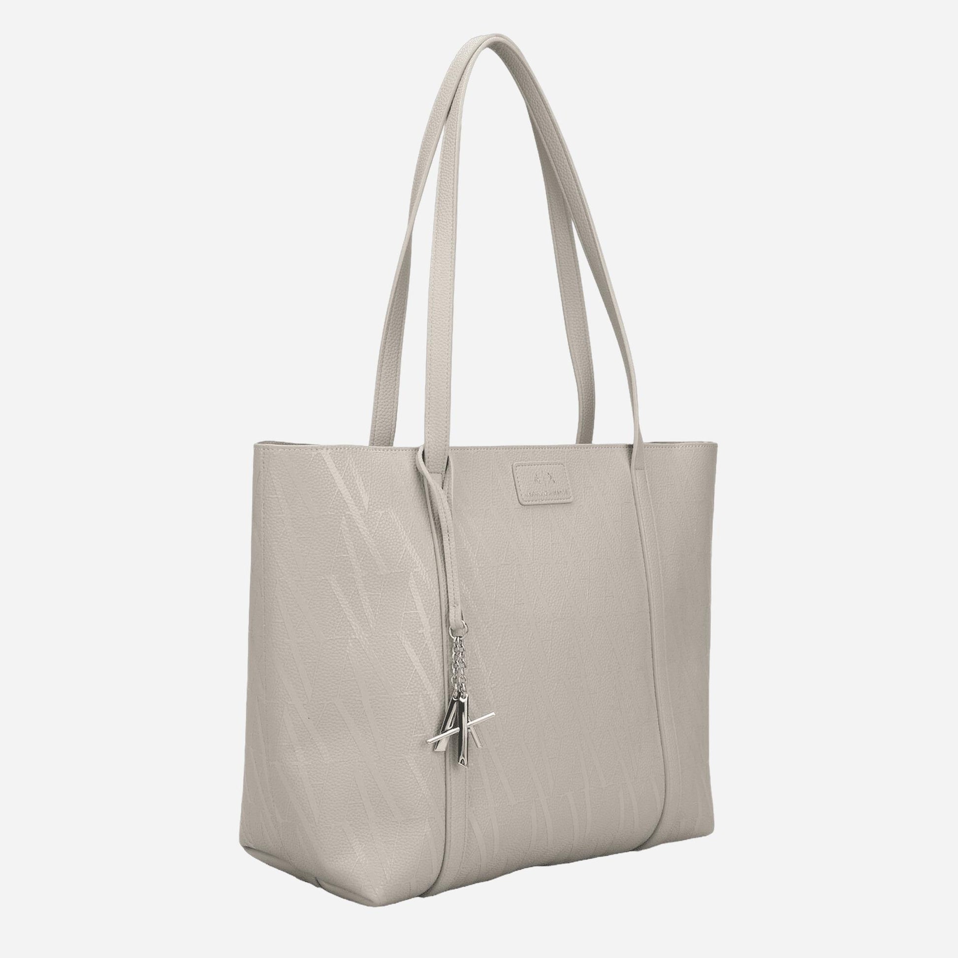 ARMANI EXCHANGE Silvye Monogram borsa shopping a spalla DUST/DUST 