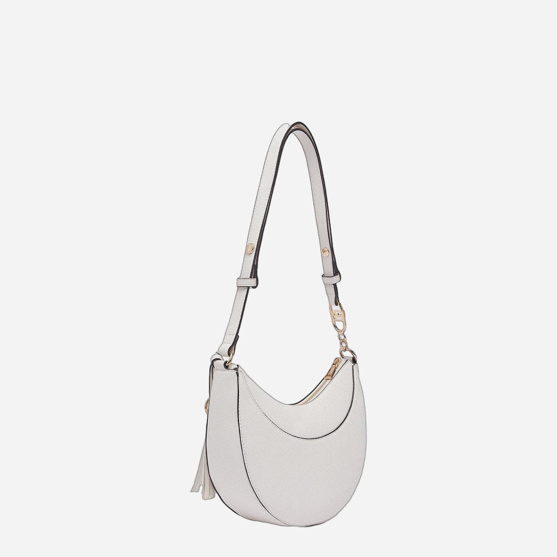 LIU JO Borsa hobo media con charm CREAM 
