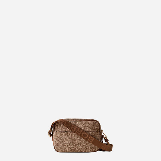 borbonese CAMERA CASE SMALL Beige/marrone 