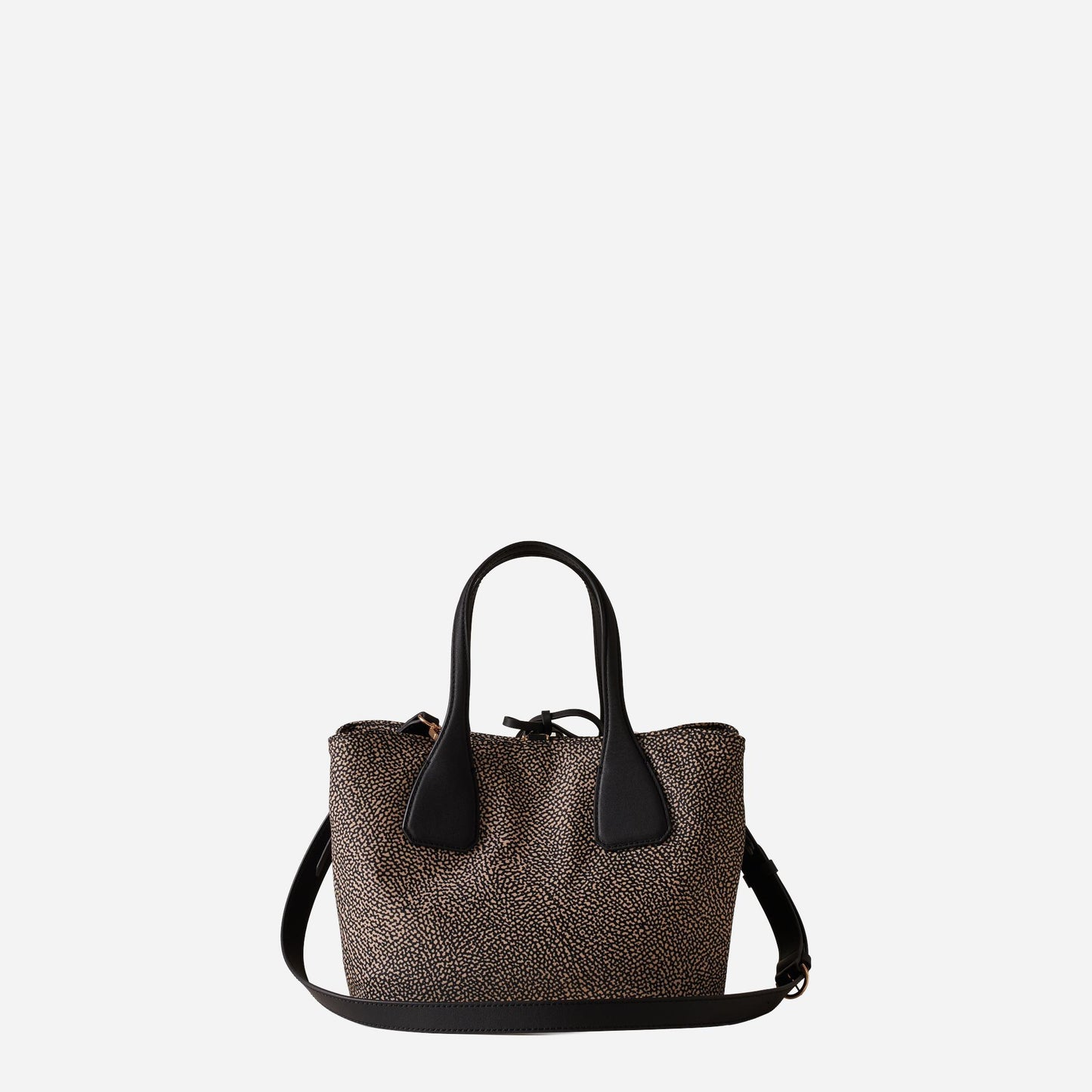 borbonese BORSA BAULETTO M. C/T OP NATURALE/NERO 