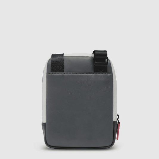 PIQUADRO Borsello uomo in pelle Nero/grigio 