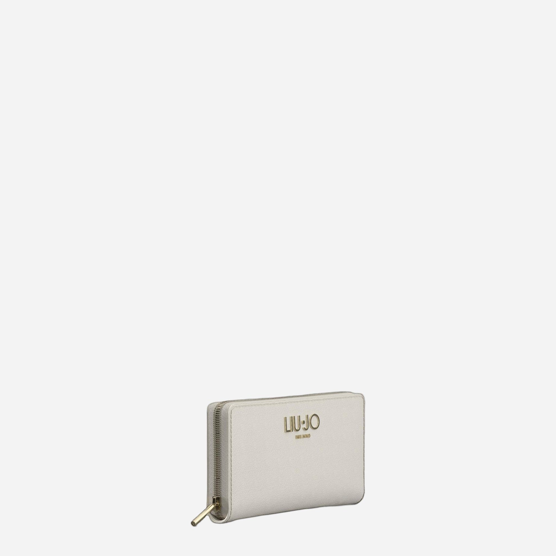 LIU JO Portafoglio grande con zip CREAM 