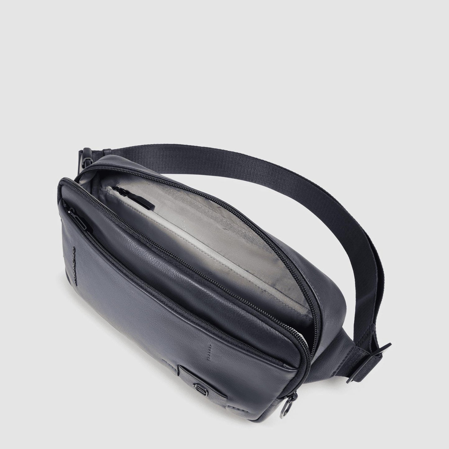 PIQUADRO Marsupio uomo in pelle Blu 