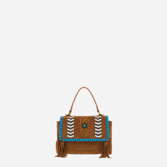 RUE MADAM LES JOURS XS ETNIC SUEDE COGNAC 