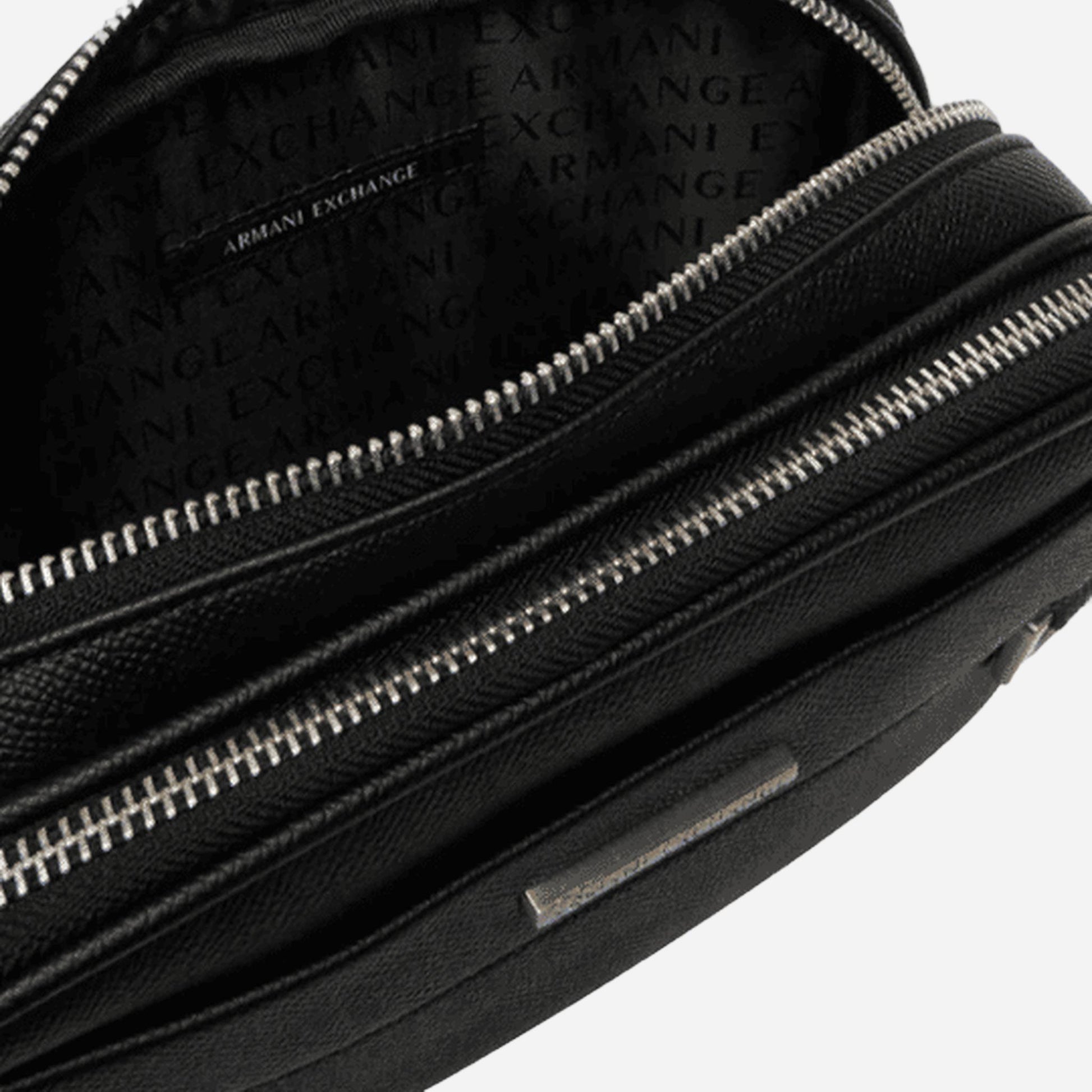 ARMANI EXCHANGE Marsupio zip resistente BLACK 